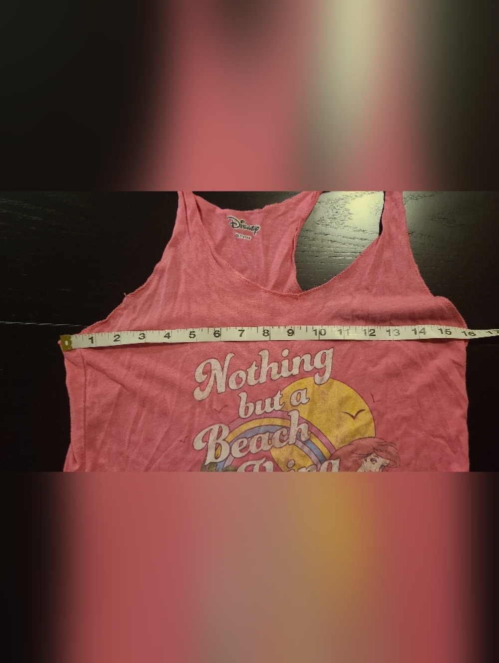 #20 Disney's the Little Mermaid Ariel Hot Topic Pink Tank Beach Thing, Medium - Picture 4 of 5